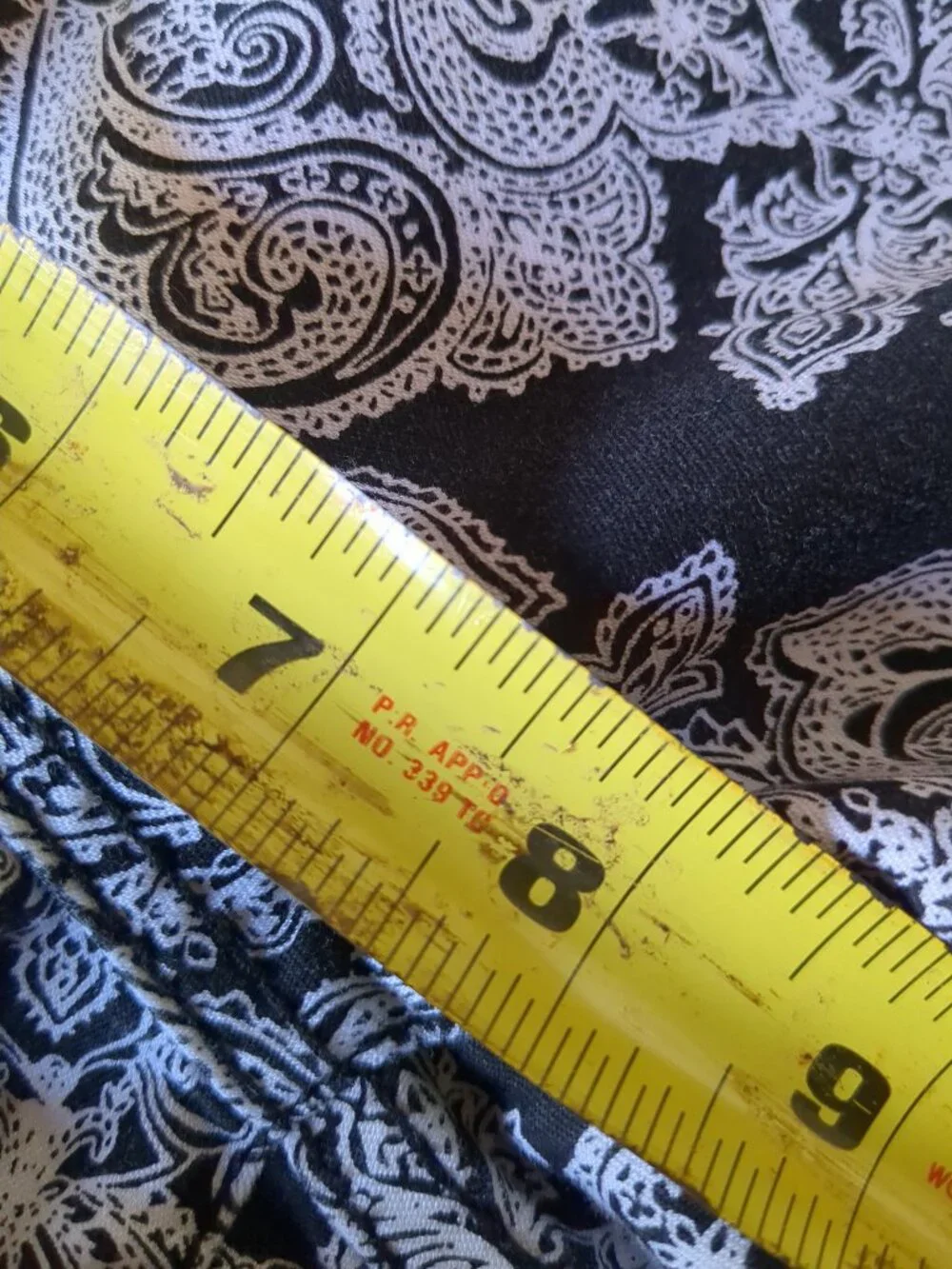 Black and White Cotton Blend Pants - Picture 9 of 14